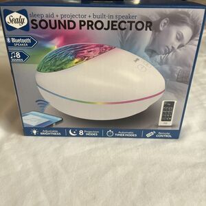 Sealy Sleep Aid +/Projector w/ Built-In Speaker Remote, Bluetooth NIB